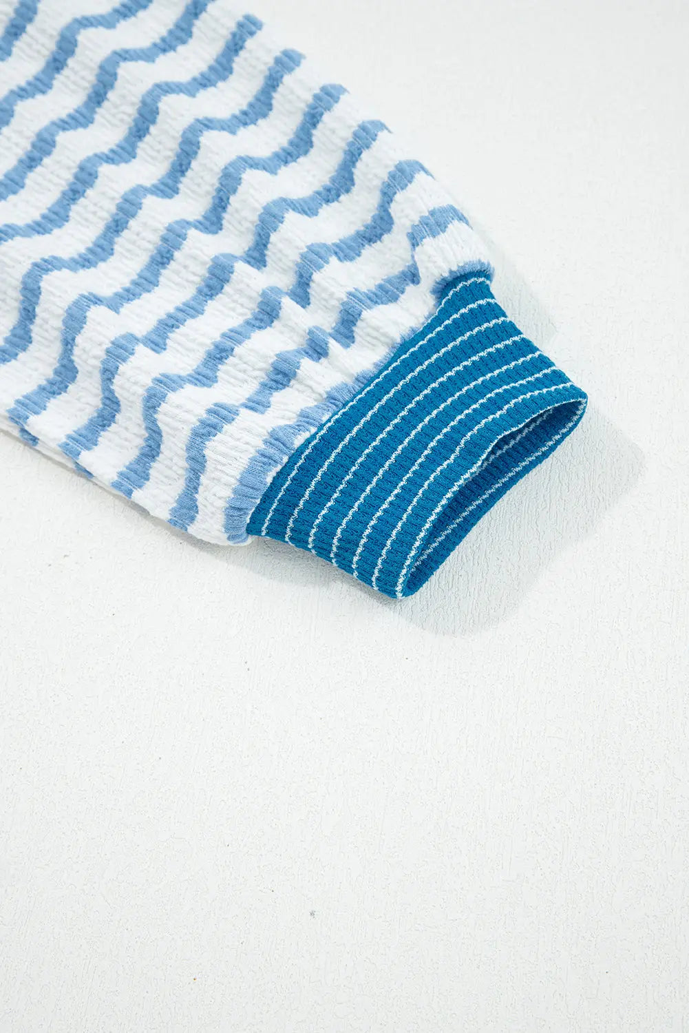 Striped Collared Pullover Top and Drawstring Trousers Co-ord Set - eAura