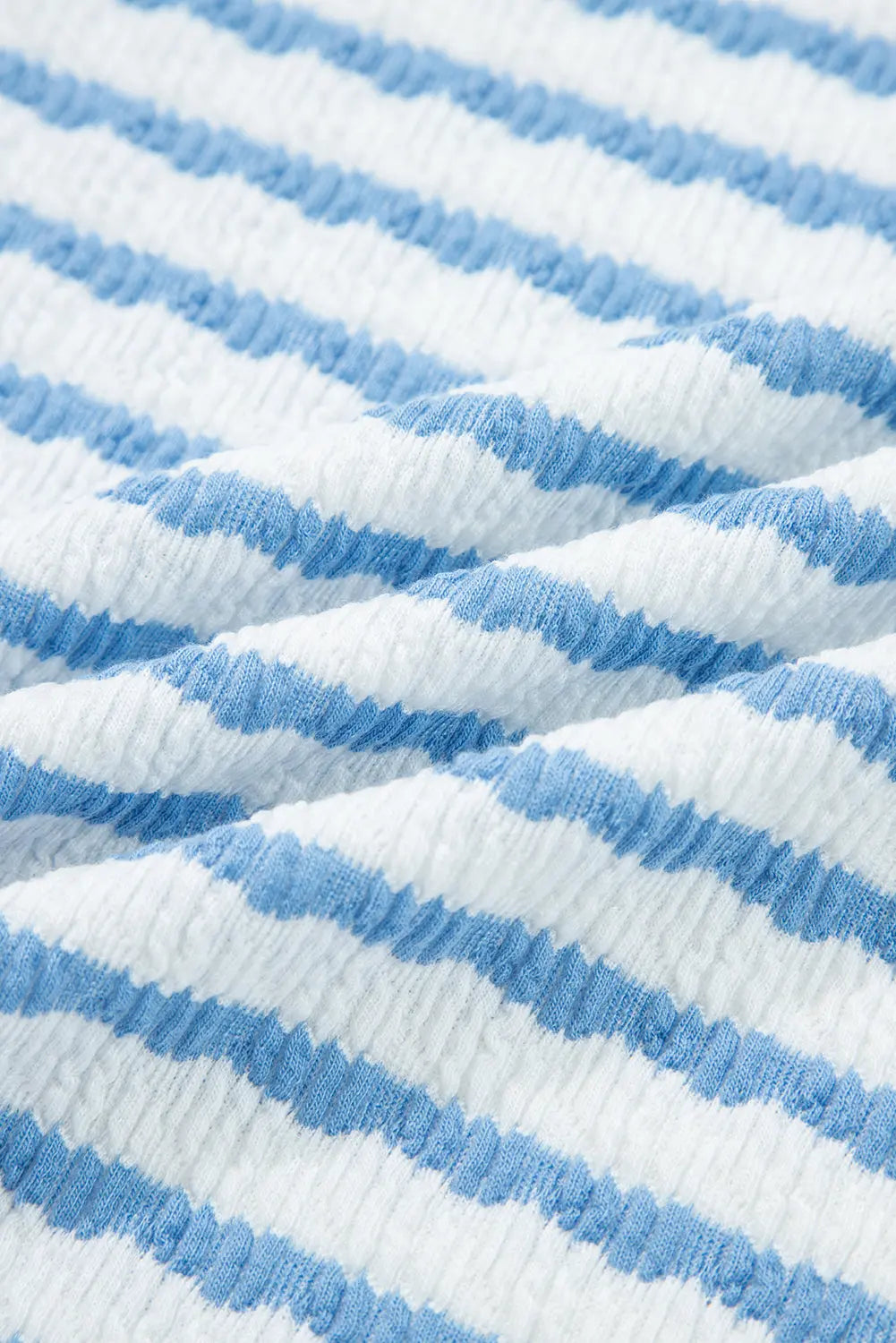 Striped Collared Pullover Top and Drawstring Trousers Co-ord Set - eAura