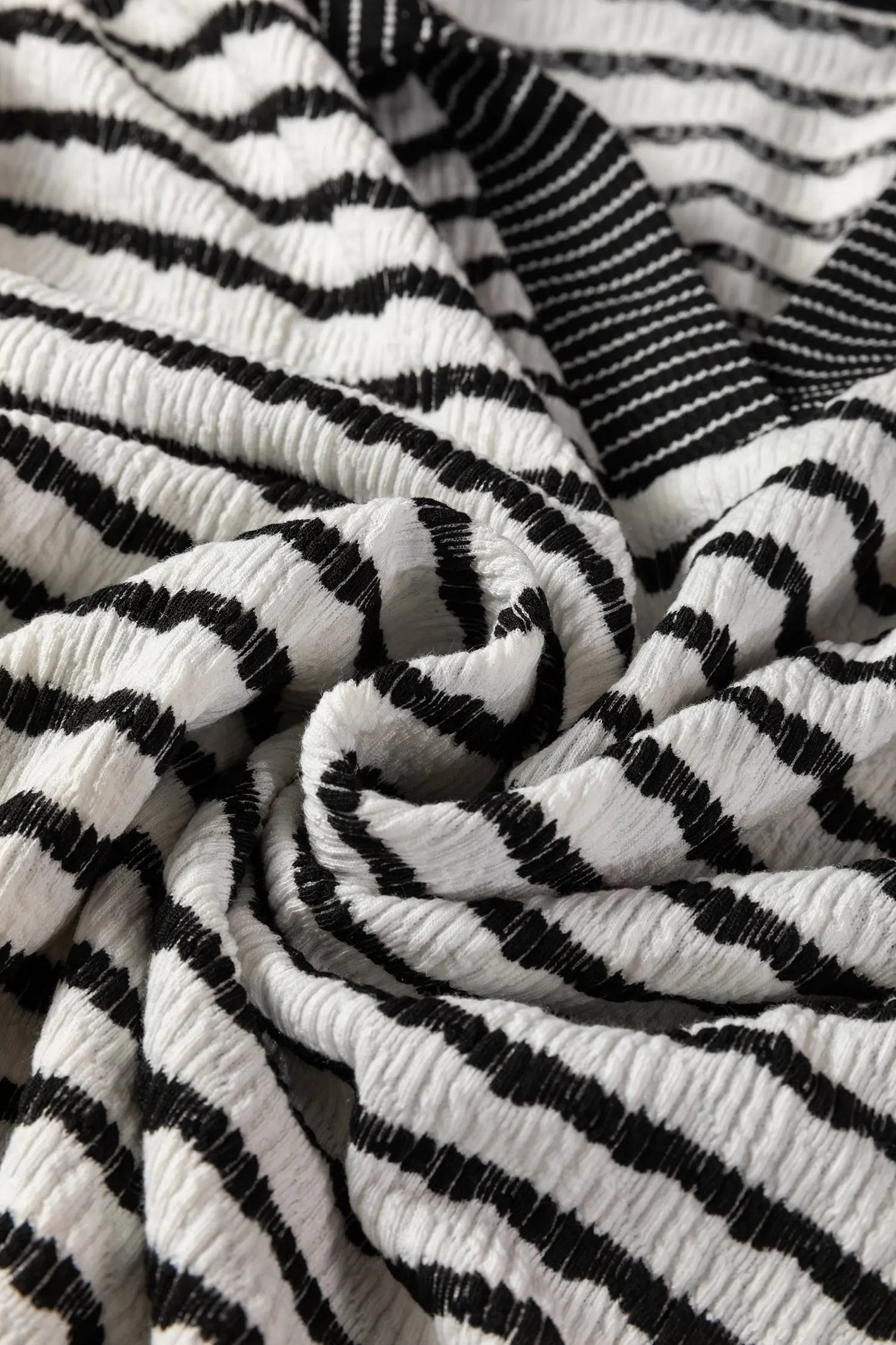 Striped Collared Pullover Top and Drawstring Trousers Co-ord Set - eAura