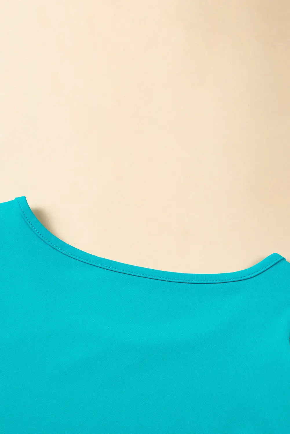 Turquoise Floral Crochet Short Sleeve Top beagle boutique