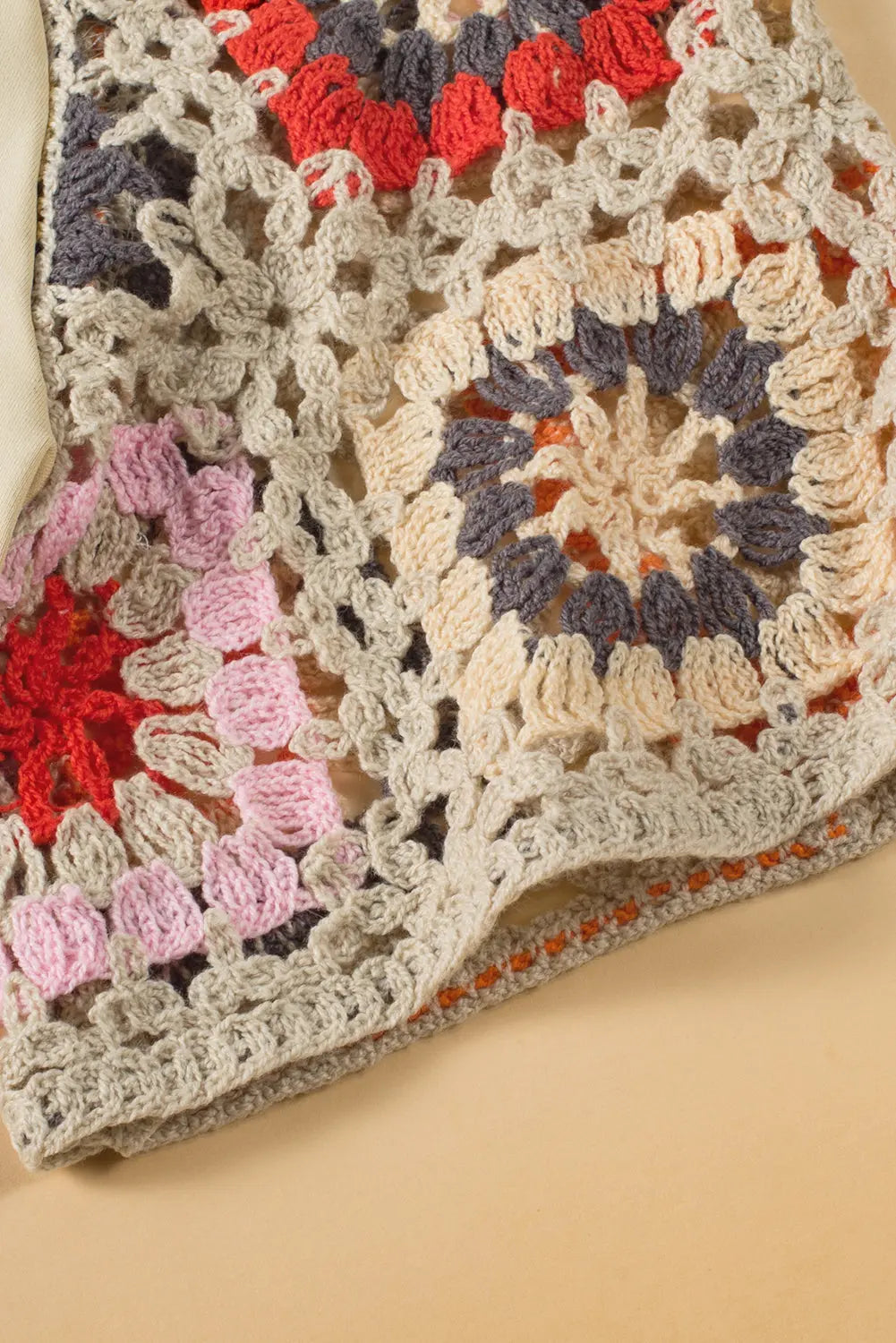 Turquoise Floral Crochet Short Sleeve Top - eAura