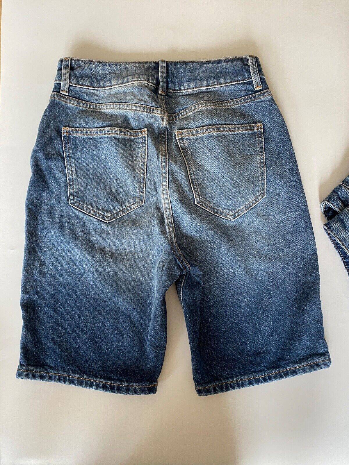 V by Very Hourglass Longline Denim Short - Mid Wash 8, 10, 16 - BB Fashion Outlet