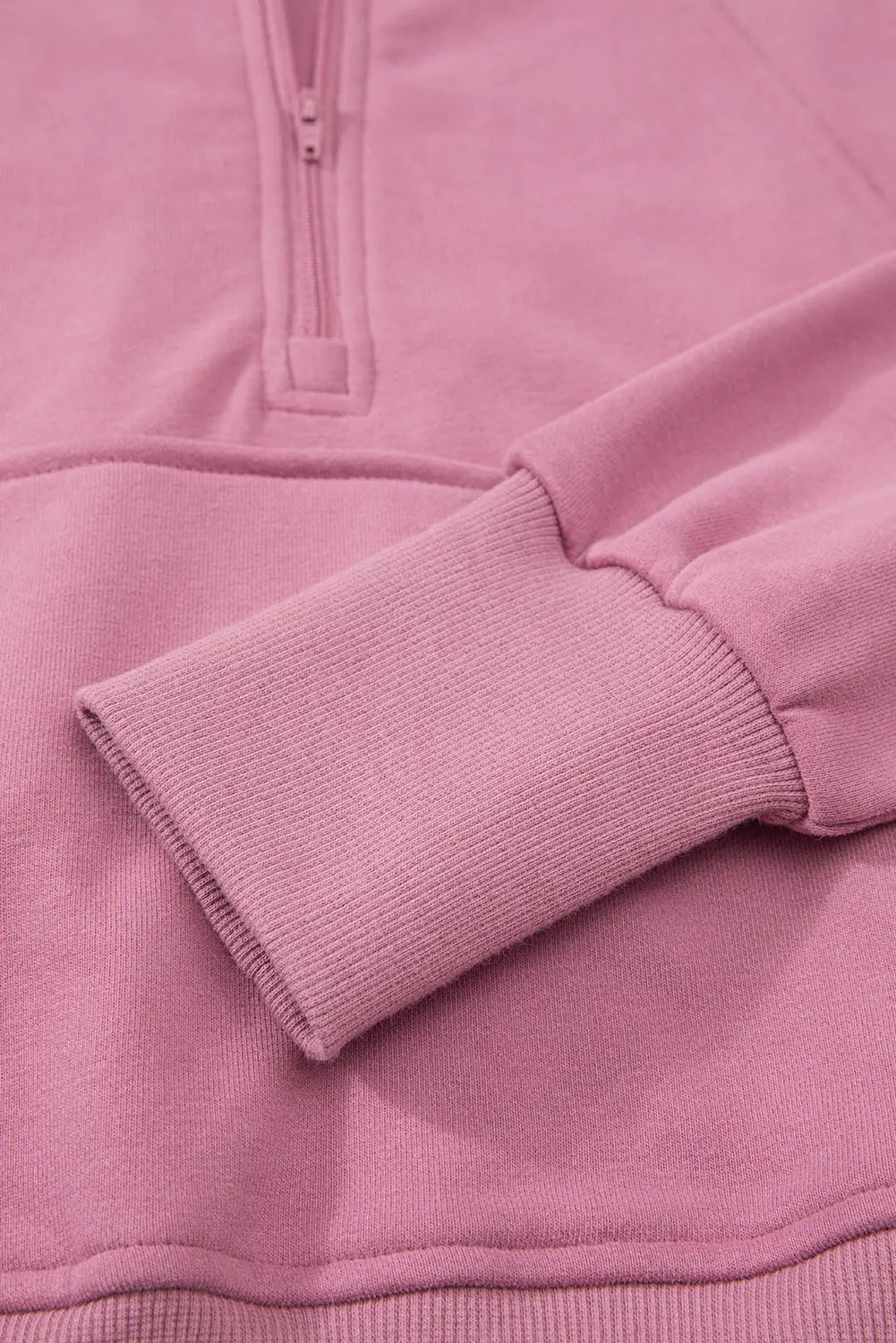 Valerian Quarter Zip Stand Neck Kangaroo Pocket Sweatshirt Beagle Boutique Fashion Outlet