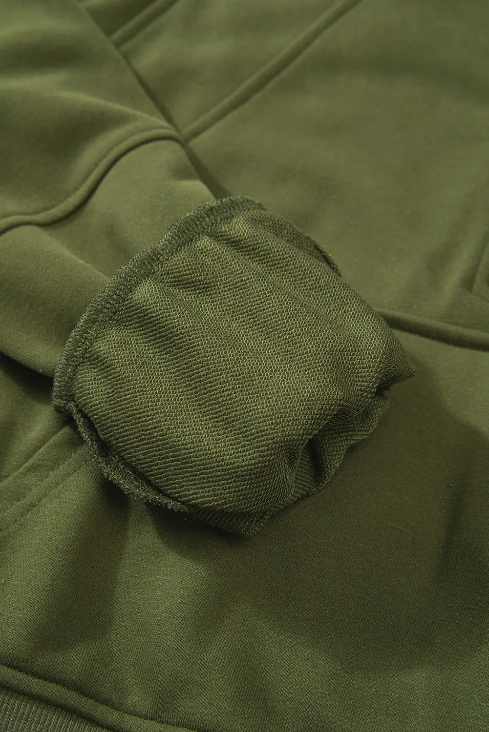 Valerian Quarter Zip Stand Neck Kangaroo Pocket Sweatshirt - eAura