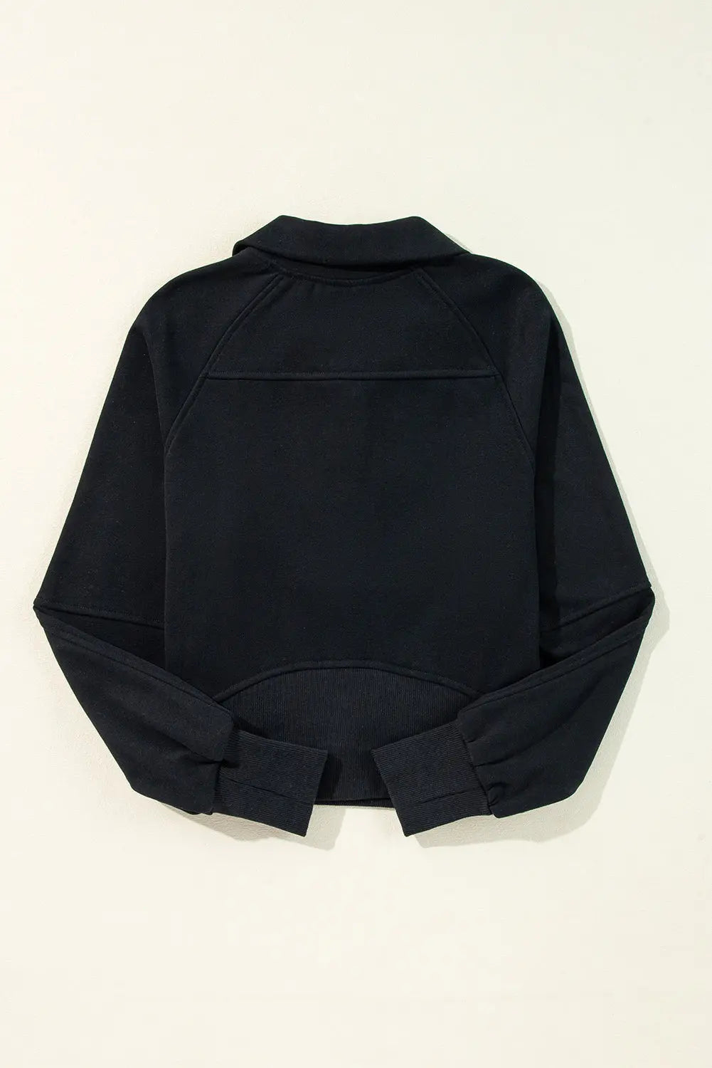 Valerian Quarter Zip Stand Neck Kangaroo Pocket Sweatshirt - eAura