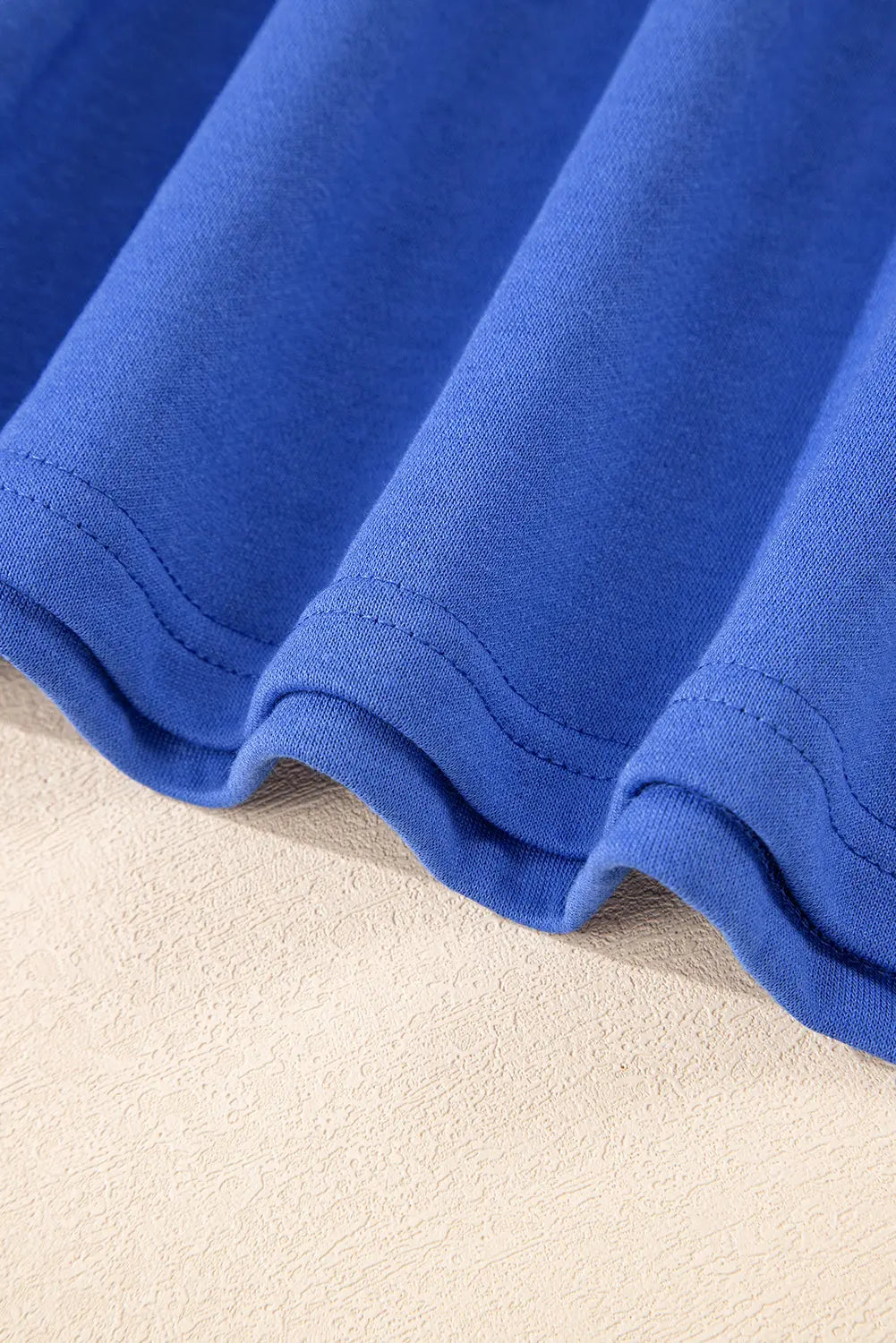 Varsity Contrast Banded Sleeve Shift Sweatshirt Dress - eAura