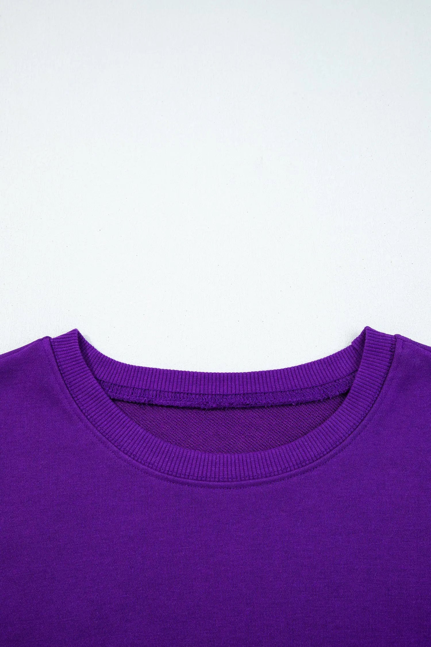 Varsity Contrast Banded Sleeve Shift Sweatshirt Dress - eAura