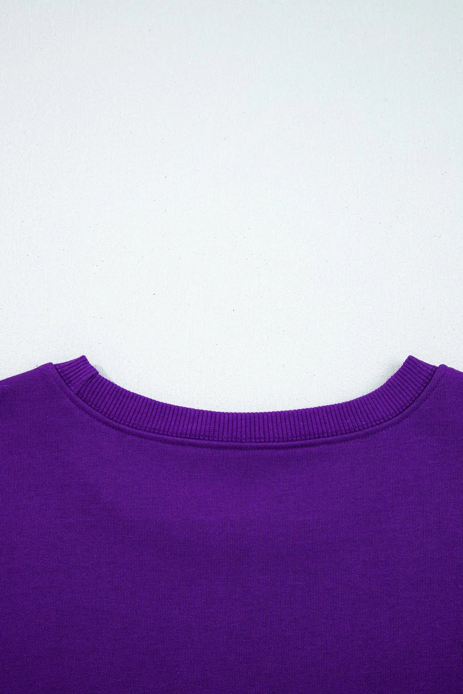 Varsity Contrast Banded Sleeve Shift Sweatshirt Dress - eAura