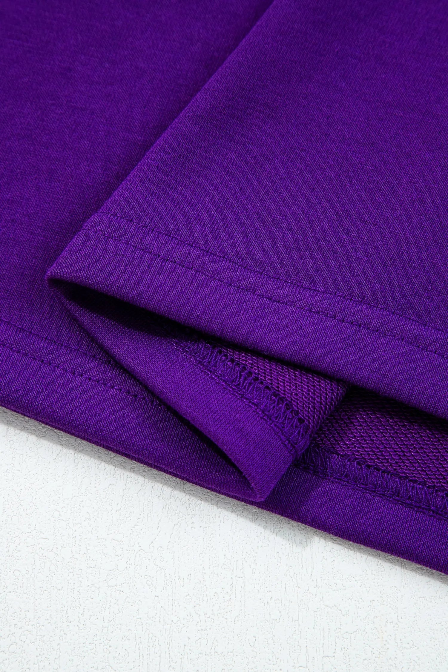 Varsity Contrast Banded Sleeve Shift Sweatshirt Dress - eAura