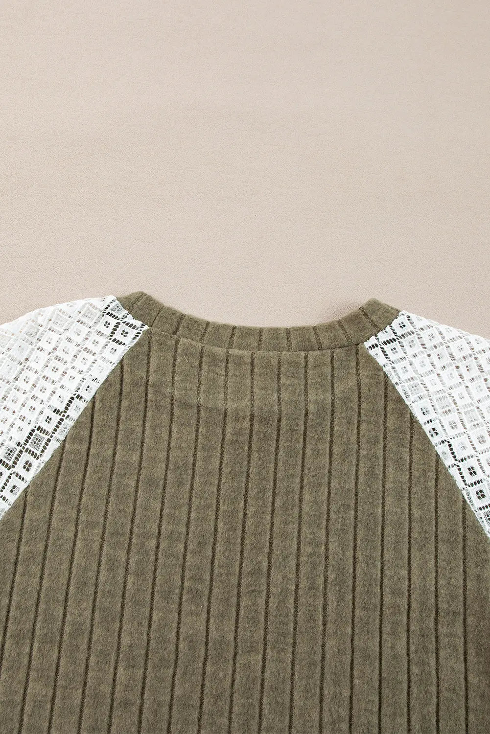 Vineyard Green Plus Size Textured Floral Patchwork Raglan Sleeve Blouse - Size/Plus Tops/Plus Blouses & Shirts