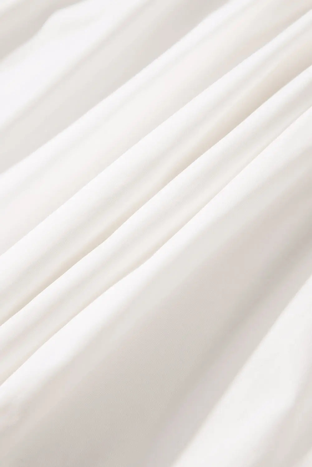 White Floral Lace Patchwork Bracelet Sleeve Tiered Mini Dress - eAura