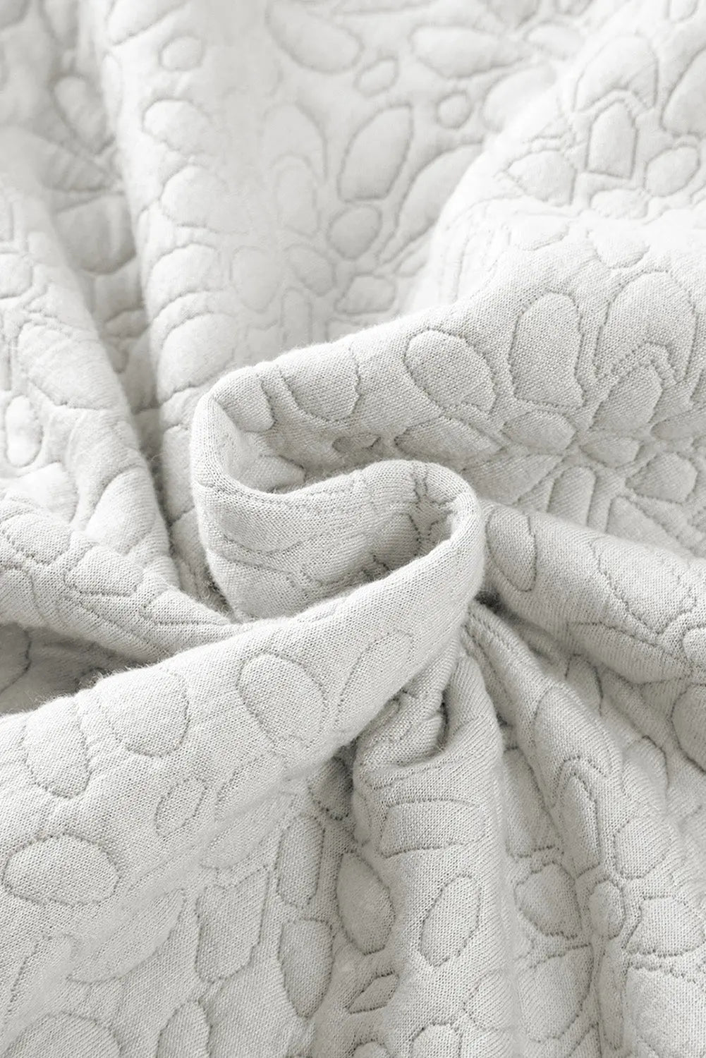 White Floral Quilted Jacket Beagle Boutique Fashion Outlet