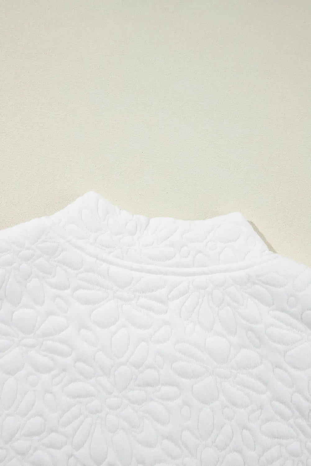 White Floral Quilted Jacket Beagle Boutique Fashion Outlet