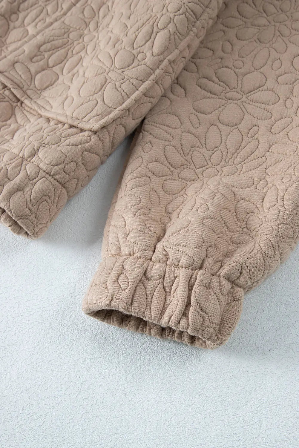 White Floral Quilted Jacket Beagle Boutique Fashion Outlet