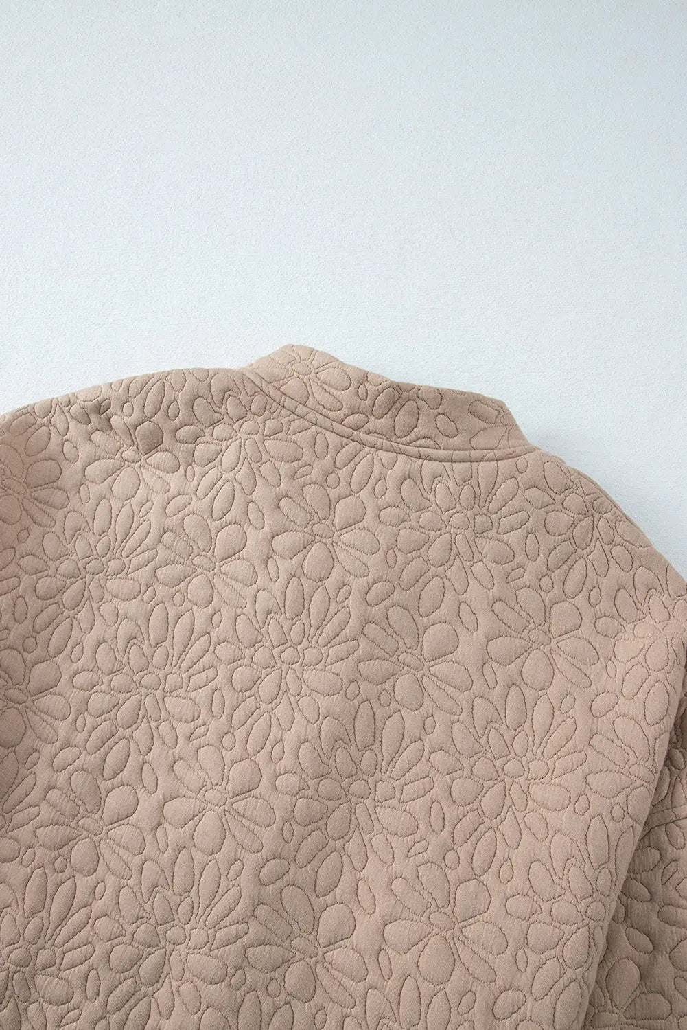 White Floral Quilted Jacket Beagle Boutique Fashion Outlet