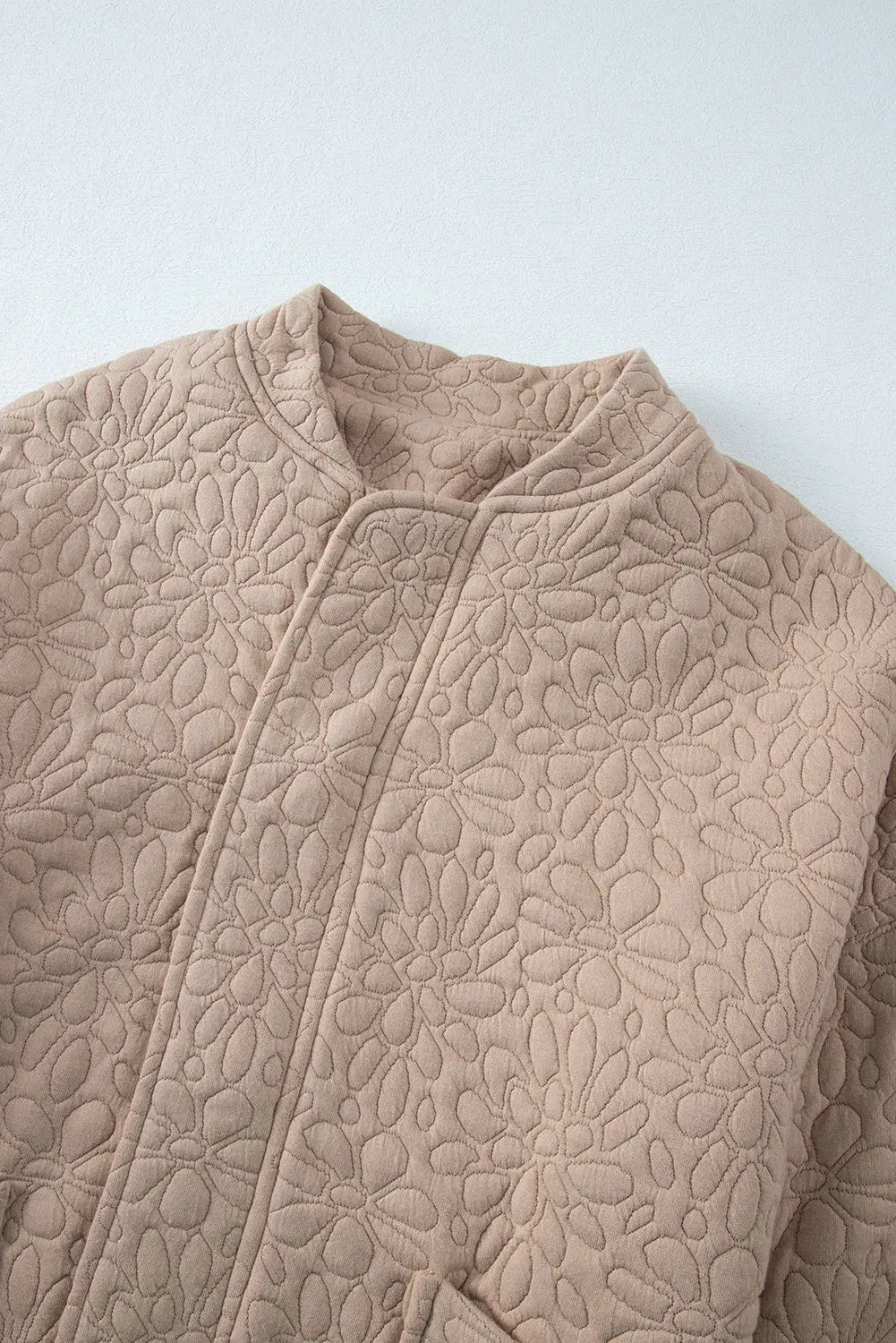 White Floral Quilted Jacket Beagle Boutique Fashion Outlet