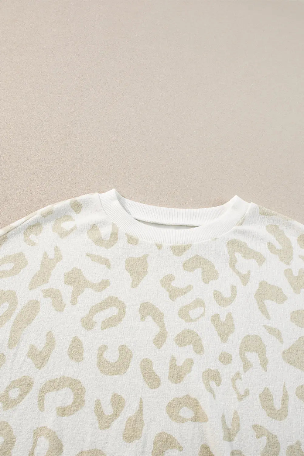White Leopard Pullover and Drawstring Trousers Lounge Set eAura