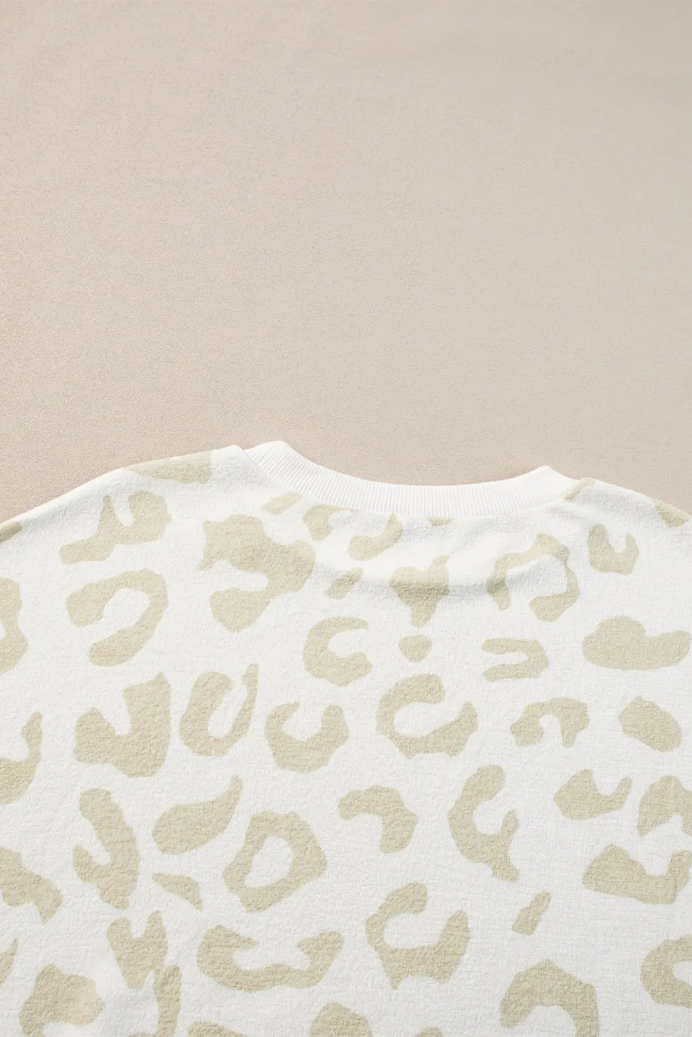 White Leopard Pullover and Drawstring Trousers Lounge Set eAura