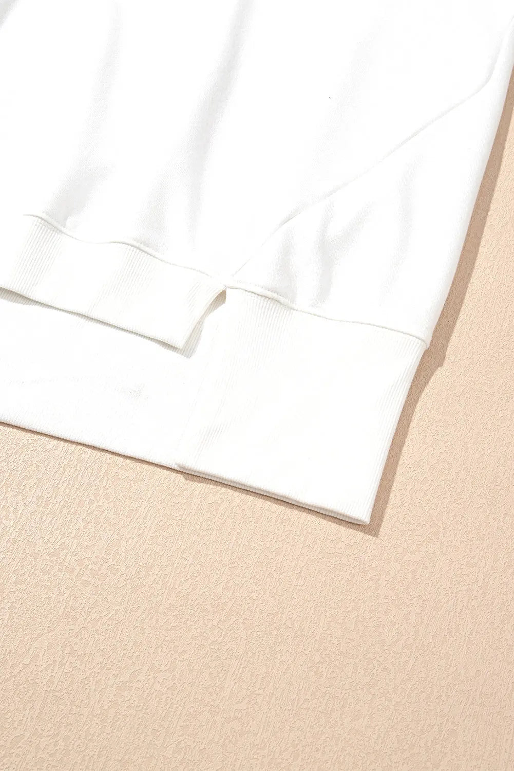 White Sequin Bowknot High Low Oversize Sweatshirt - eAura