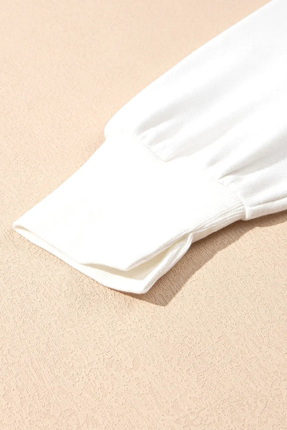 White Sequin Bowknot High Low Oversize Sweatshirt - eAura