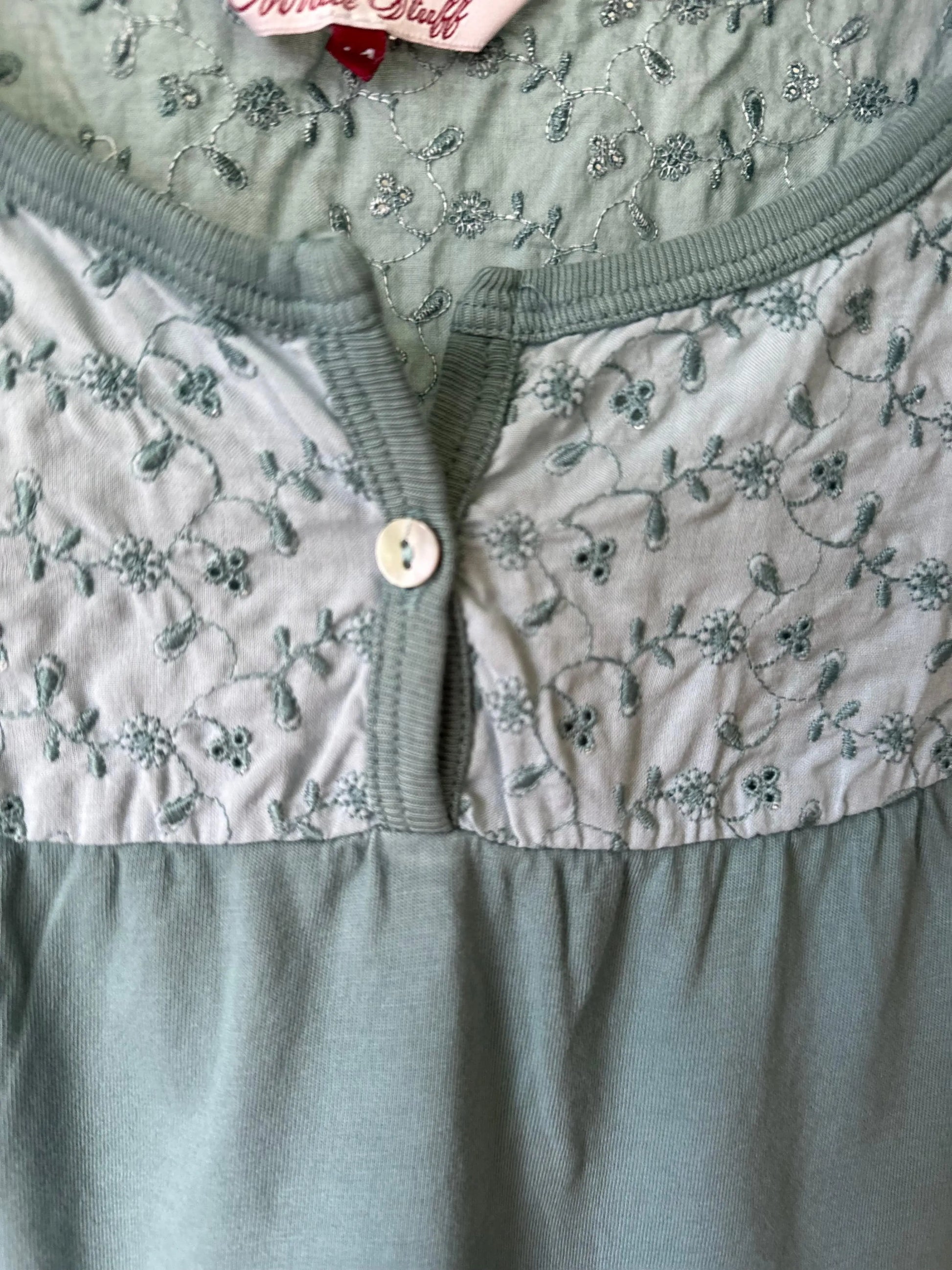 White Stuff Teal Cotton Sleeveless Vest Top Broderie Lace Sizes 8, 10, 12, 14 - BB Fashion Outlet