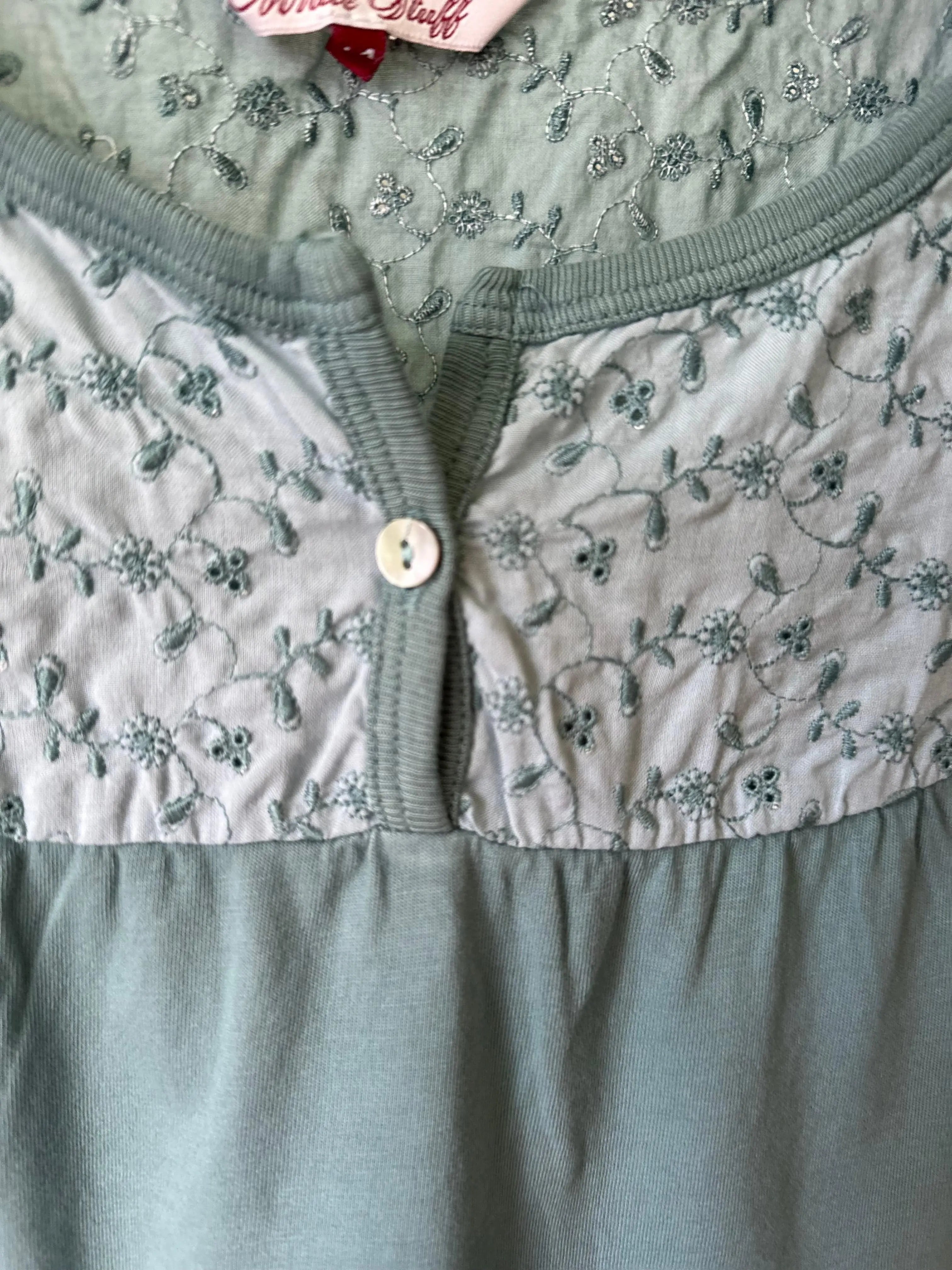 White Stuff Teal Cotton Sleeveless Vest Top Broderie Lace Sizes 8, 10, 12, 14 - BB Fashion Outlet