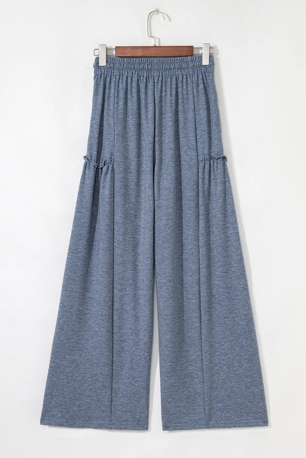 Wide Leg Drawstring Elastic Waistband Trousers - eAura