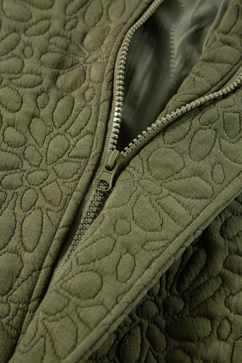 Jungle Green Floral Quilted Jacket Beagle Boutique Fashion Outlet