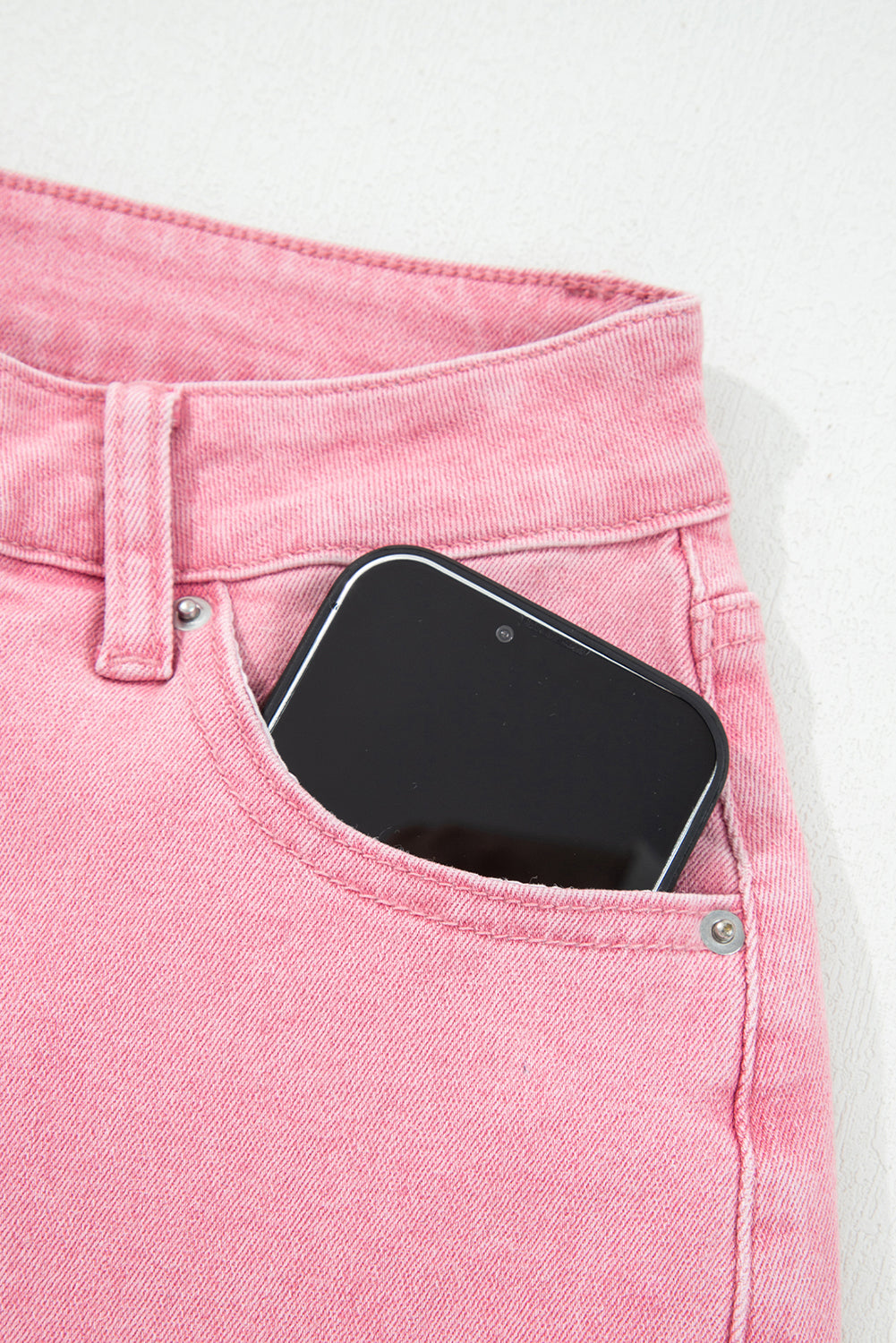 Acid Washed High Rise Cropped Wide Leg Jeans - eAura