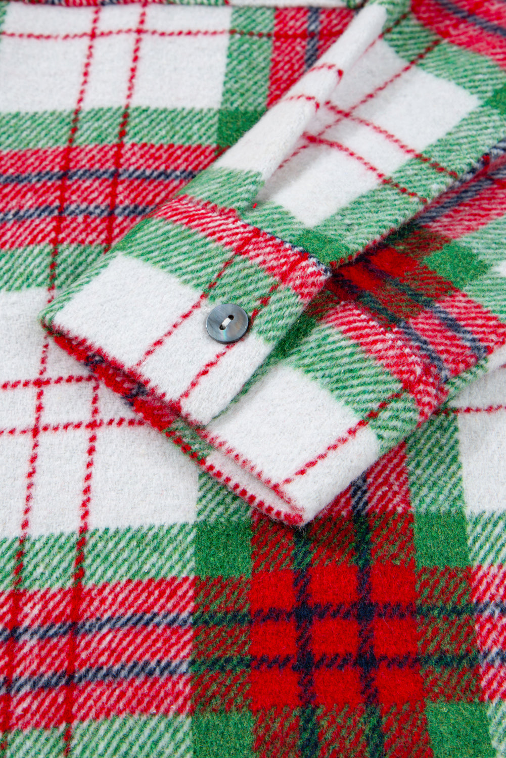 Red Plaid Casual Flannel Shacket eAura