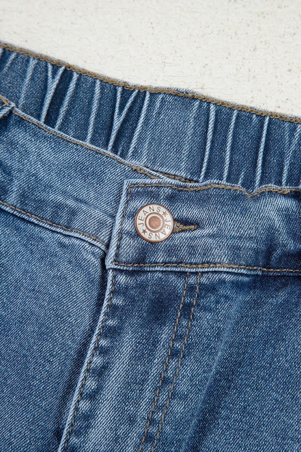 Stone Blue Star Patchwork Cropped Wide Leg High Waist Jeans eAura