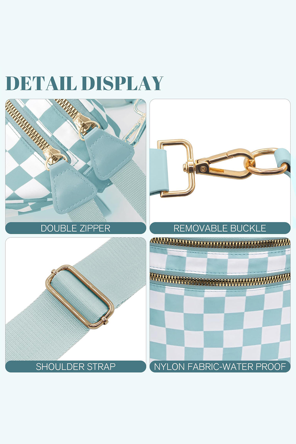 Print Wide Strap Large Crossbody Bag