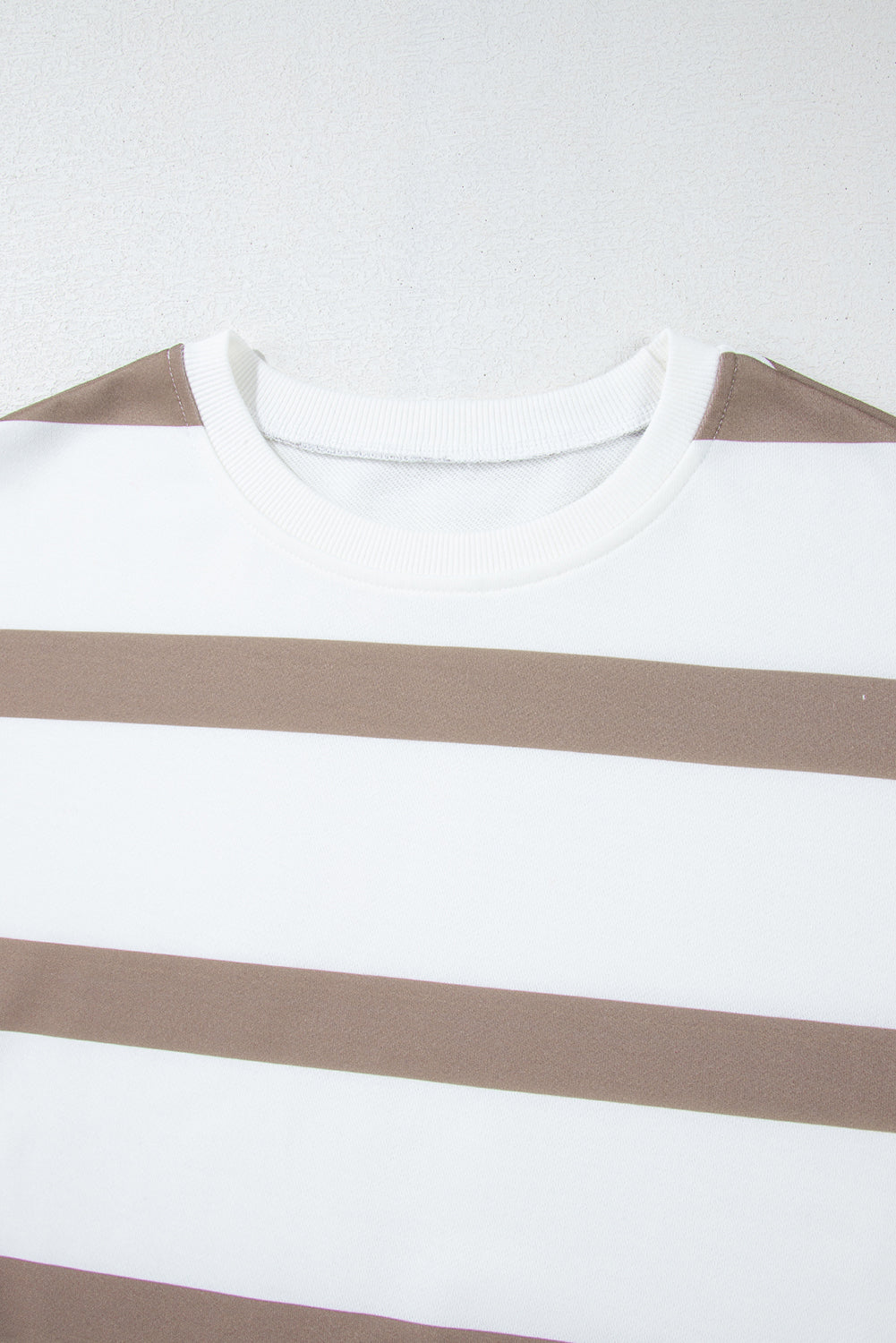 Black Stripe Drop Shoulder Pullover and Jogger Trousers Set eAura