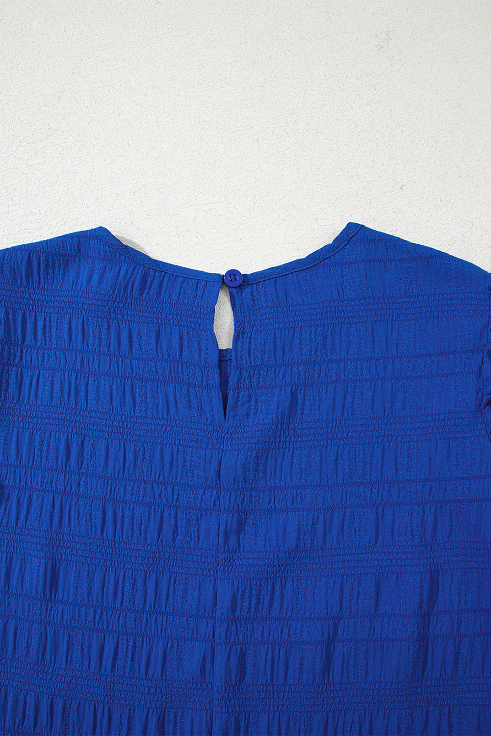 Textured Flutter Sleeve Ruffled Mini Dress eAura