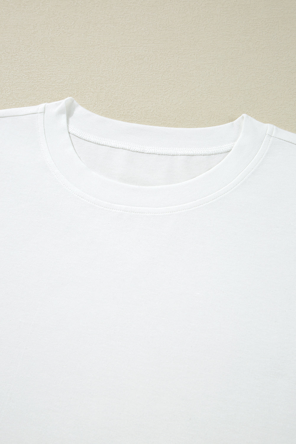 White Lace Long Sleeve Insert Drop Shoulder Tee eAura