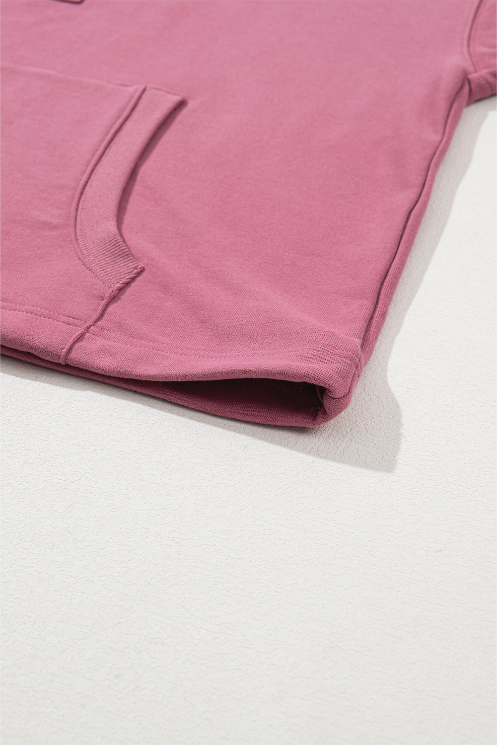 Valerian Solid Kangaroo Pocket Half Zipper Oversized Hoodie eAura