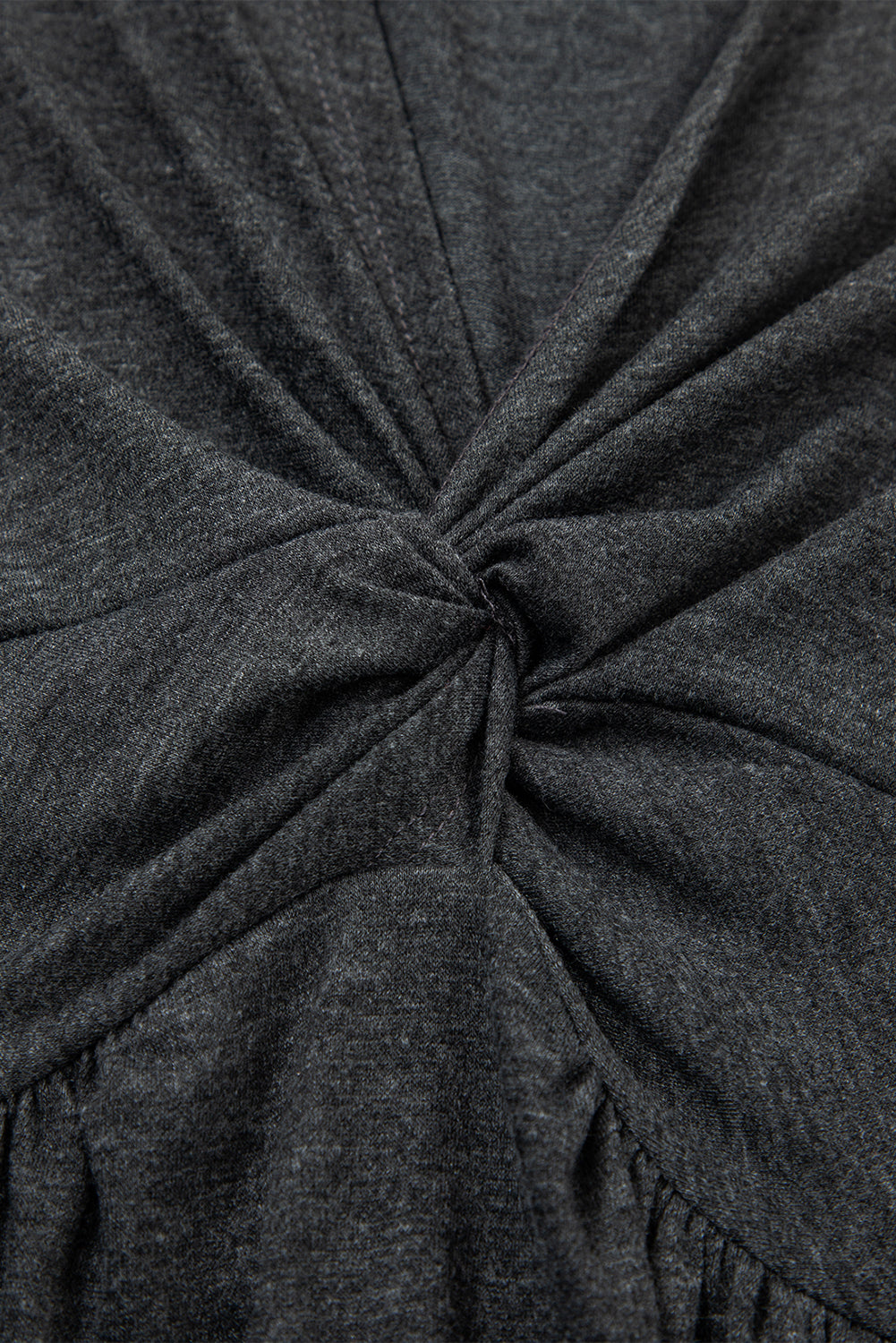 Dirty blue Twisted Bust V Neck Sleeveless Dress eAura