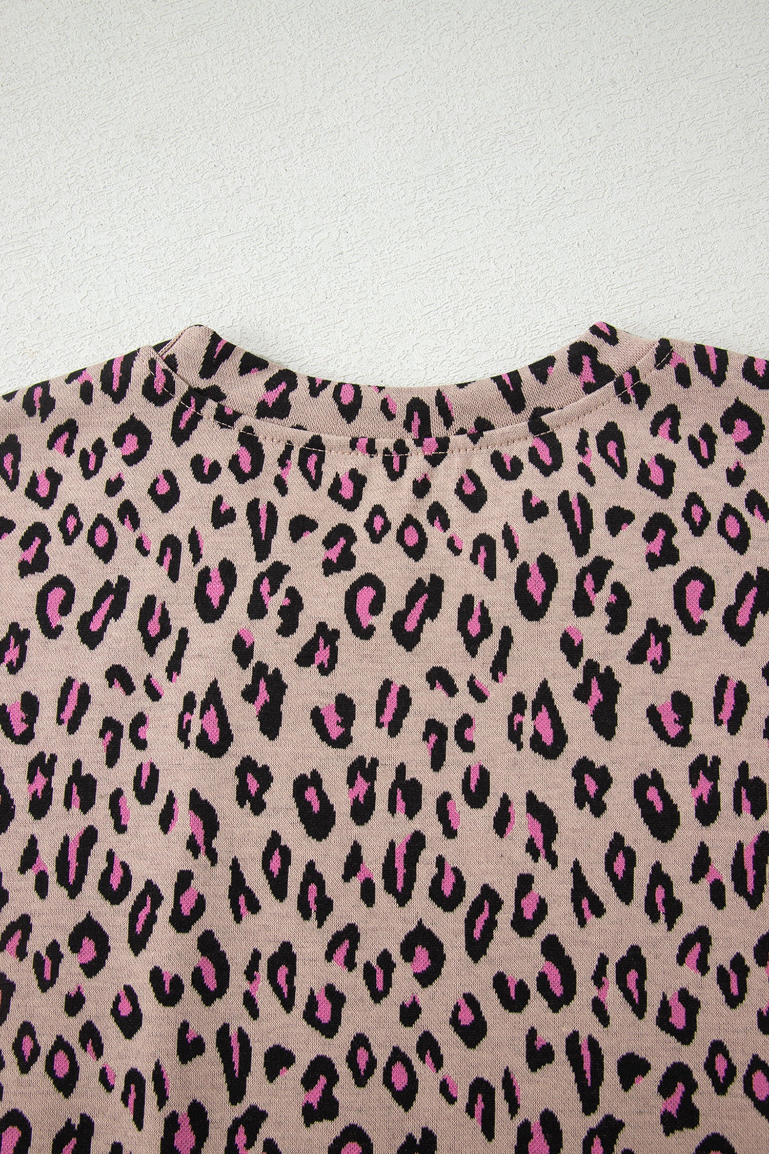 Leopard Print Casual Tee and Pants Co-ord Set
