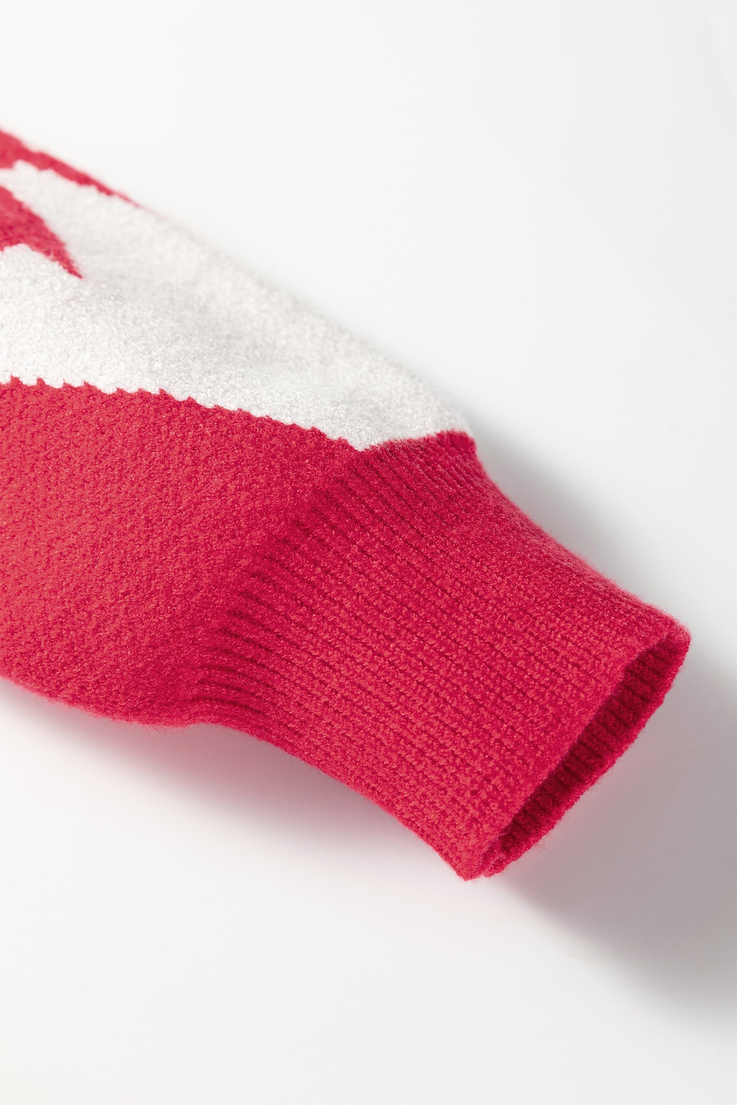 Black Bow Print 2-tone Rhombus Knit Loose Sweater - eAura