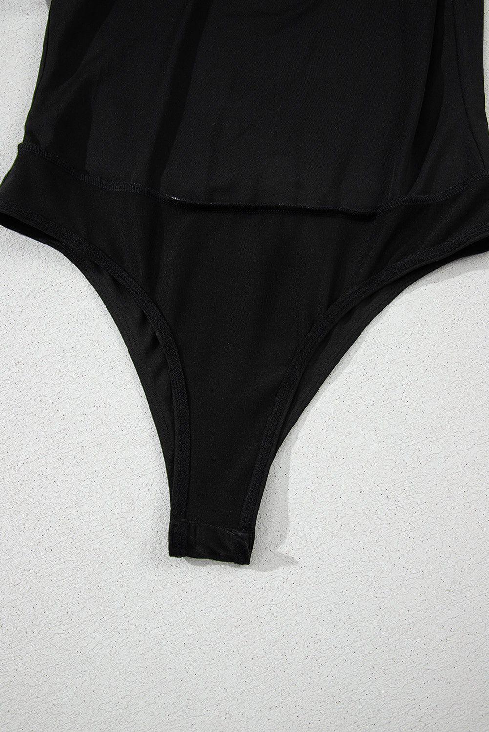 Black Heart Shape Mesh Patchwork Square Neck Bodysuit eAura