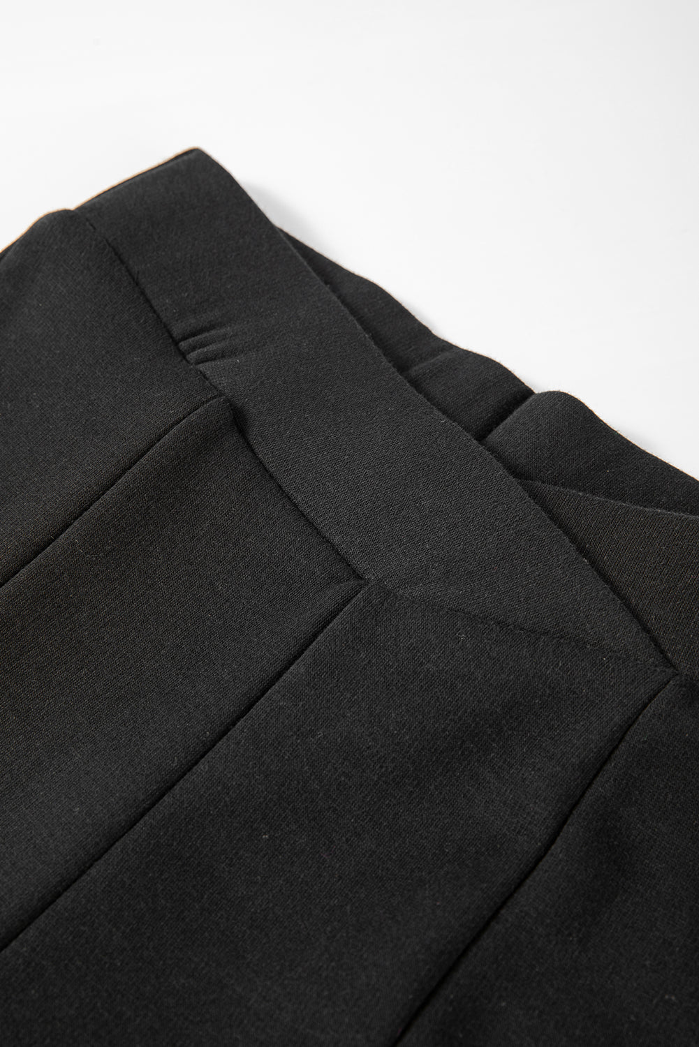 Black Crossed Waist Seamed Leg Thermal Leggings Beagle Boutique Fashion Outlet