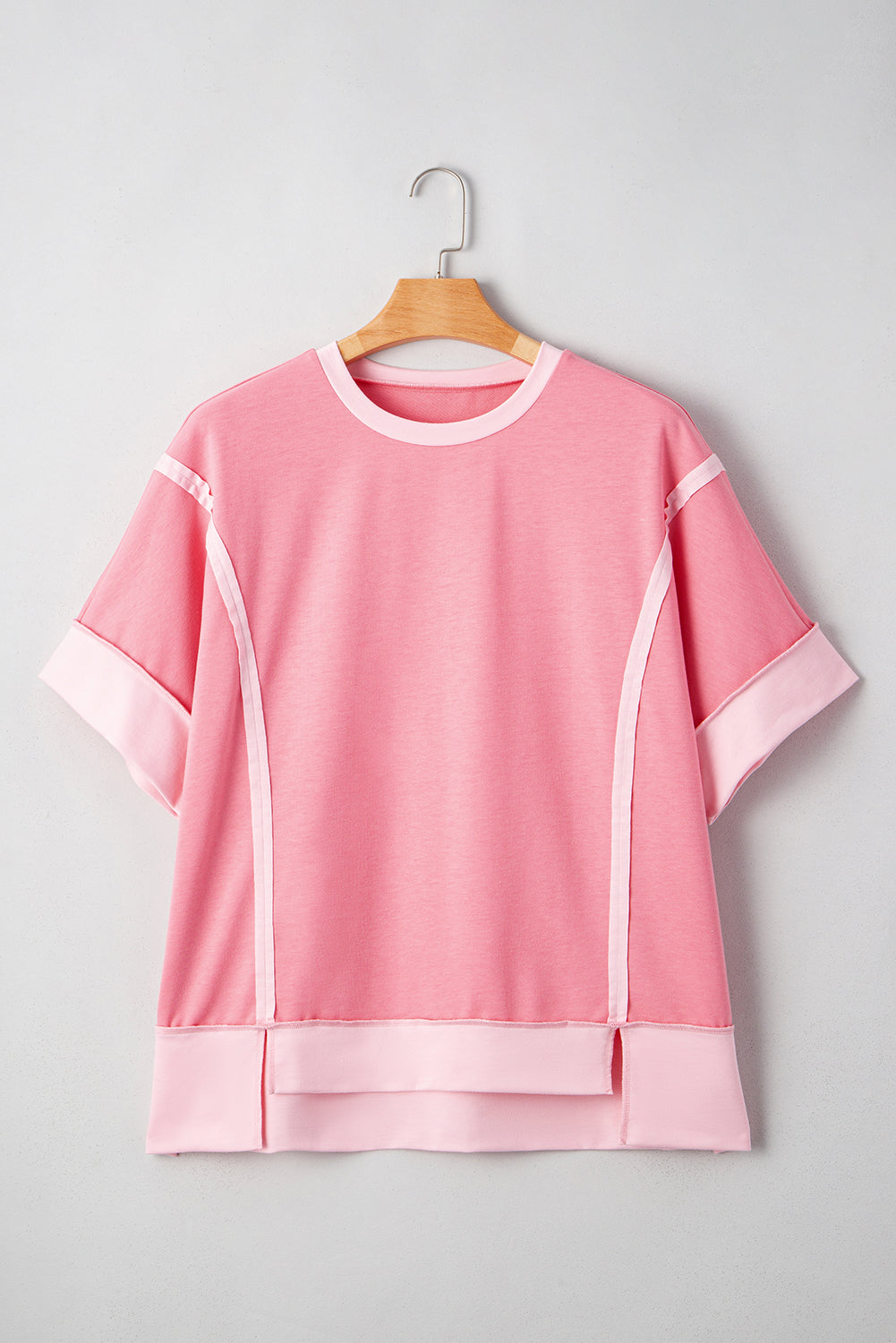Patchwork Half Sleeve Plus Size T-Shirt BB Fashion Outlet