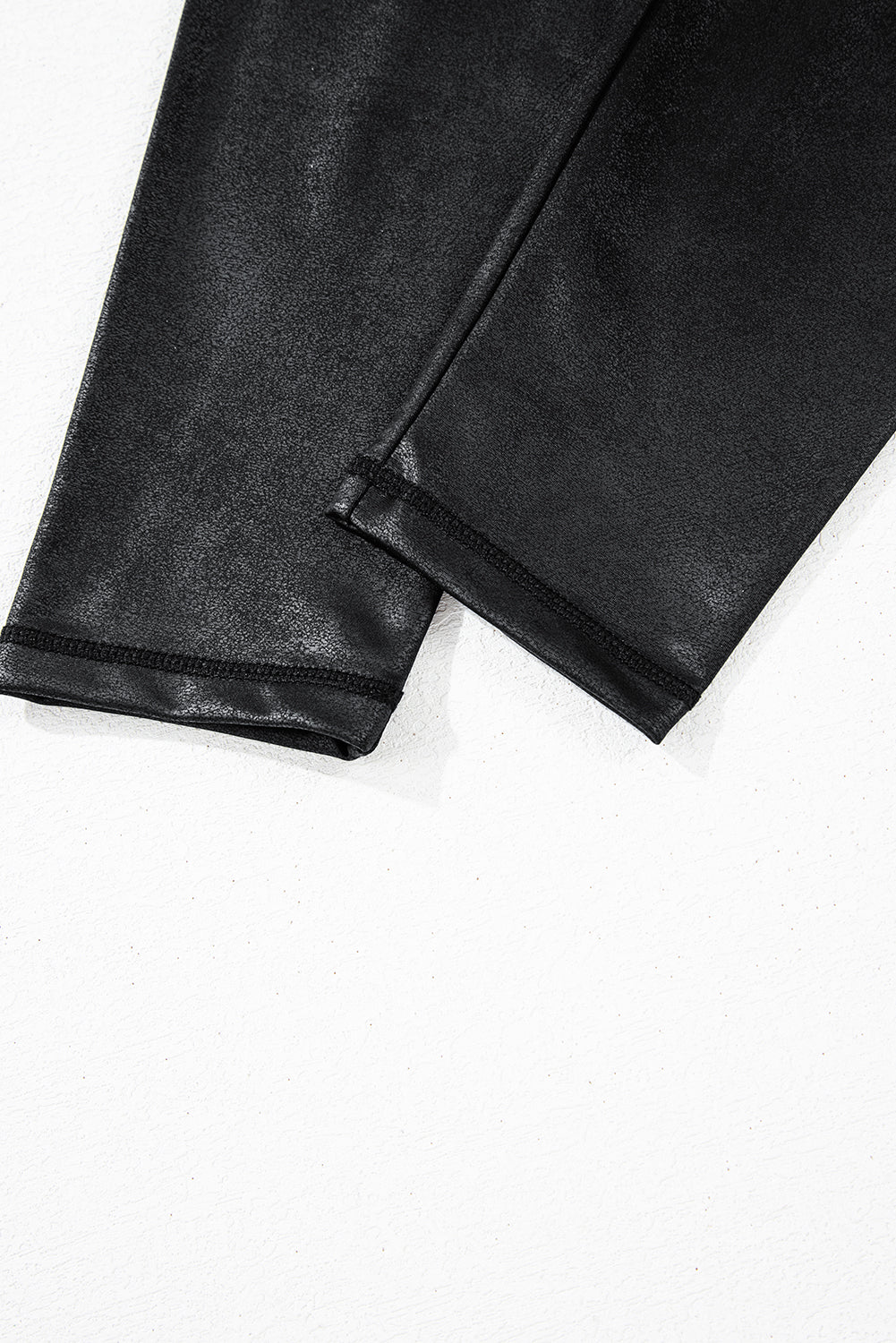 Black V Crossover High Waist Pocketed Leggings eAura