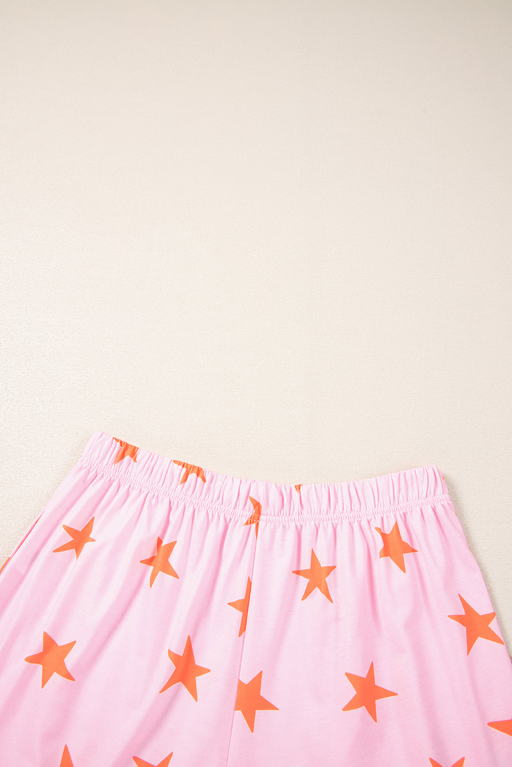 Pink Stars Short Sleeve Shirt and Shorts Bamboo Pyjama Set eAura