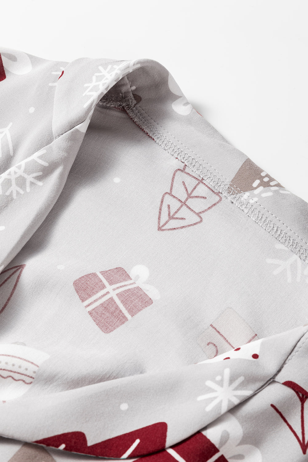 Christmas Print Shirt Pyjama Set eAura