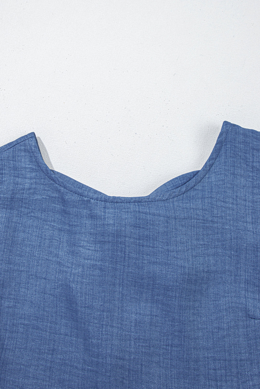 Knot Scoop Back Ruffle Hem Sleeveless Mini Dress eAura
