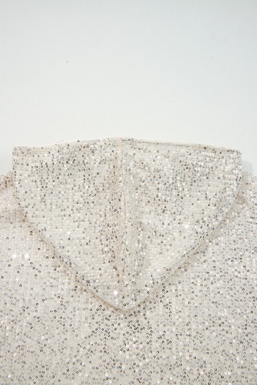 Sequin Hooded Long Sleeve Hoodie - Occasionwear/party tops