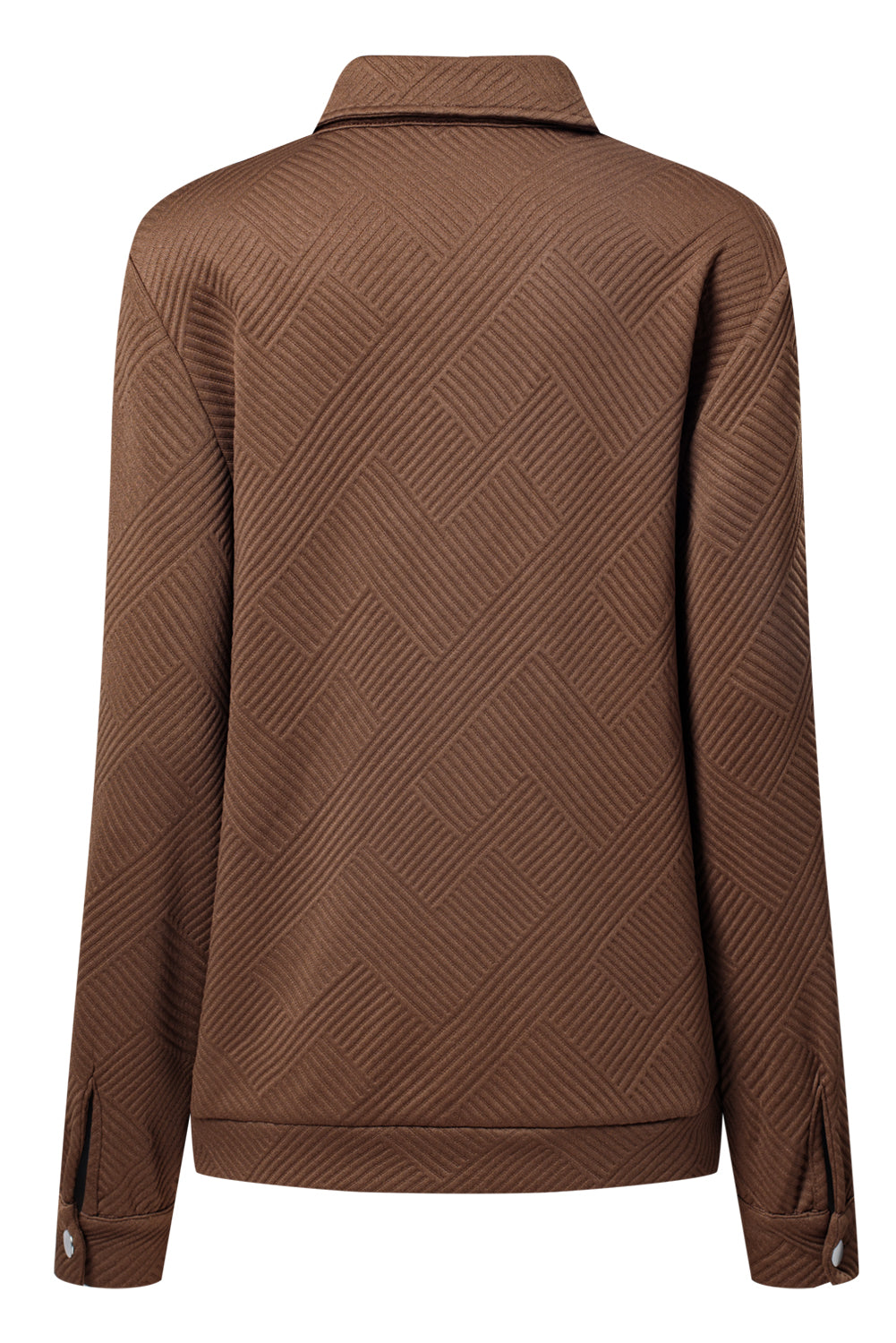 Zip-Up Button Flap Pocket Shirt Collar Jackets - eAura