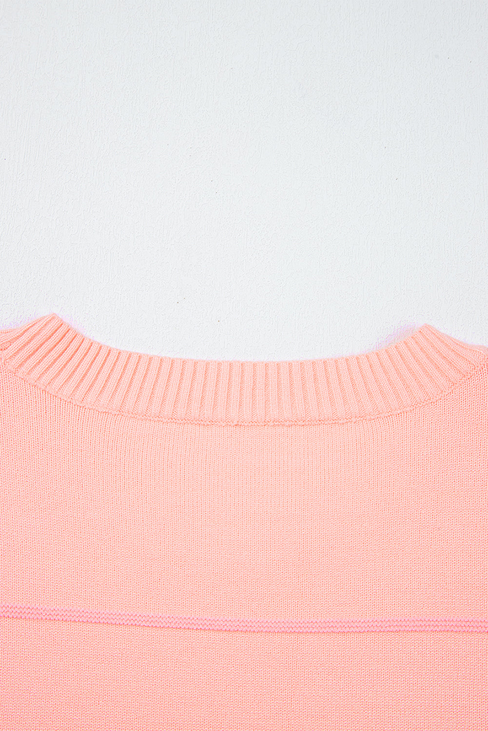Striped Half Sleeve Drop Shoulder Sweater eAura