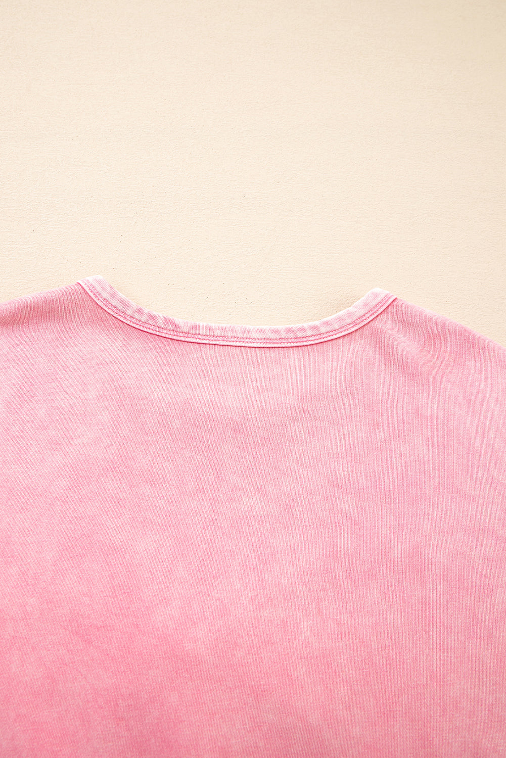 Mineral Wash Big Bow Patchwork Pullover Sweatshirt eAura
